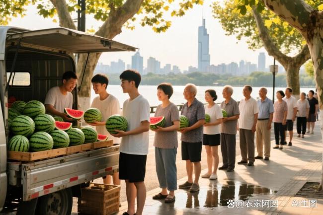 河南西瓜驰援杭州被市民抢购一空 爱心接力温暖人心