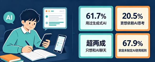 五分之一的孩子正在让渡思考 AI依赖引发教育隐忧