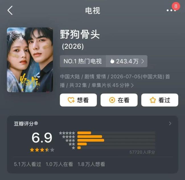 暑期档剧集开分 《这一秒过火》垫底 口碑集体下滑