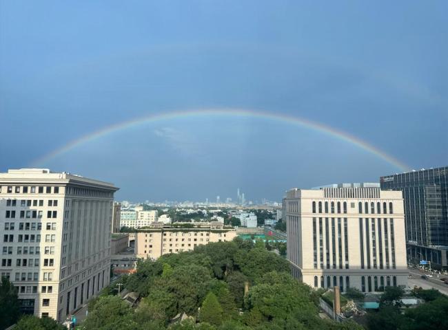北京晚霞 雨后天空的绚丽画卷