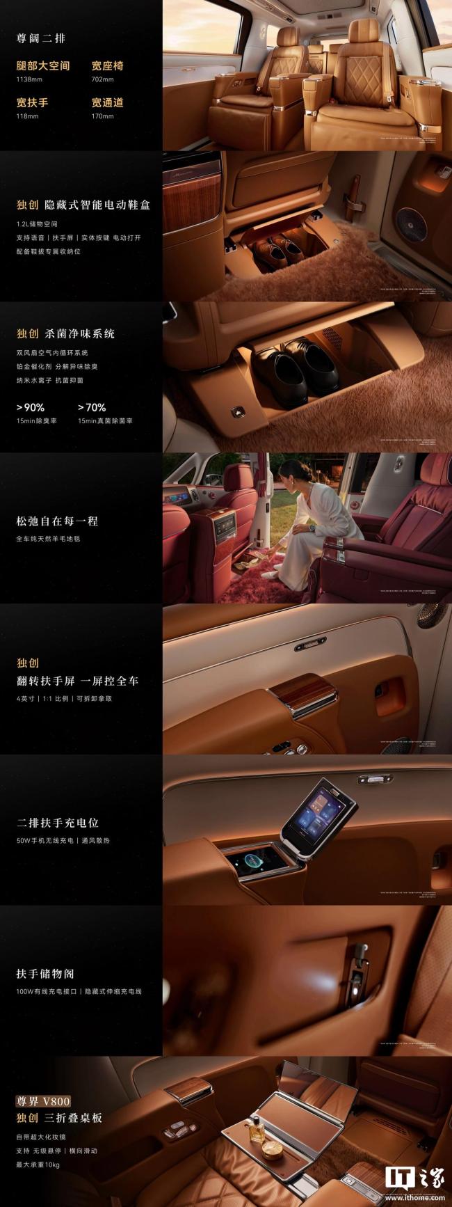 尊界V800搭载行业首款智能电动鞋盒