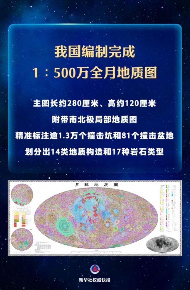 我国编制完成新版全月地质图