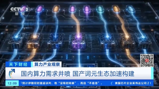 国产算力生态加速成型 词元调用量爆发式增长
