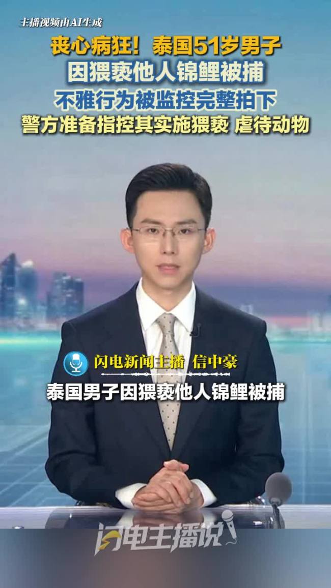 泰国一男子因猥亵他人锦鲤被捕