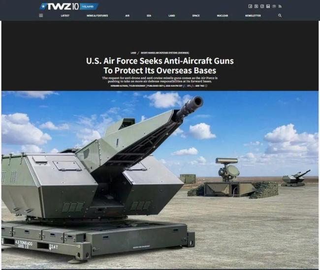 美军想用高射炮对付伊朗导弹 寻求性价比高的防空方案