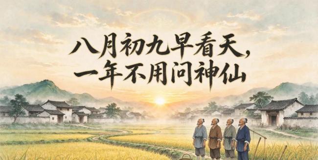 今年春节会冷到哭？就看八月初九 天气预兆揭晓