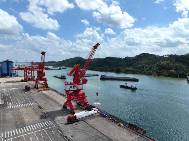 南宁港新增平陆运河通道货量日均约2万吨