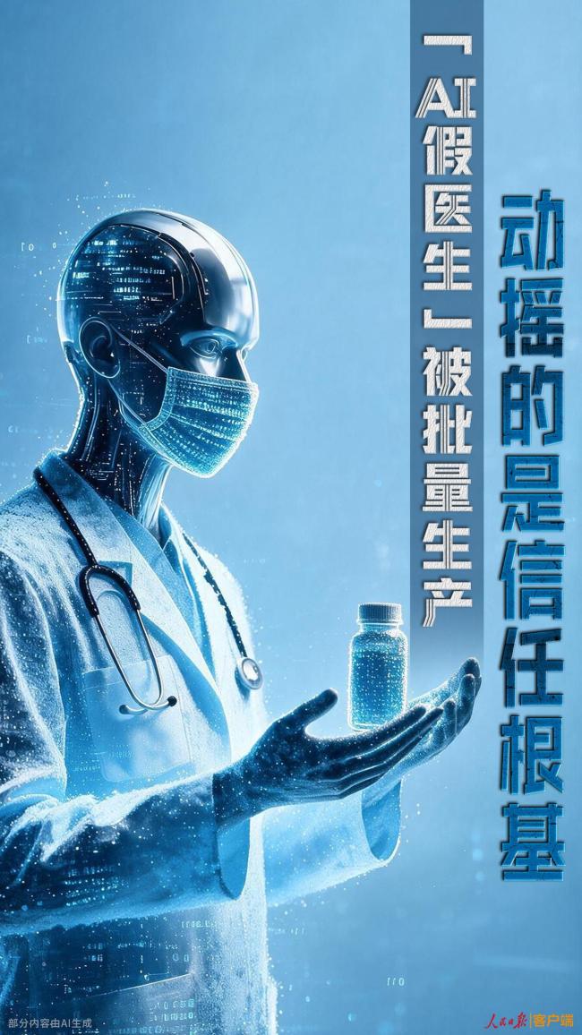 人民日报：AI假医生带货 这病得治