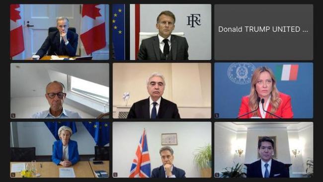 G7领导人线上开会特朗普没开摄像头 能源议题受关注