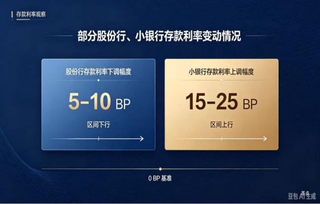 存款利率分化：部分股份行悄然下调 降多升少成主基调