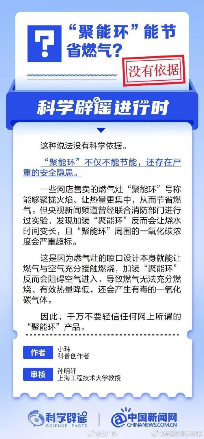聚能环省燃气没有科学依据 聚能环不节能还有安全隐患