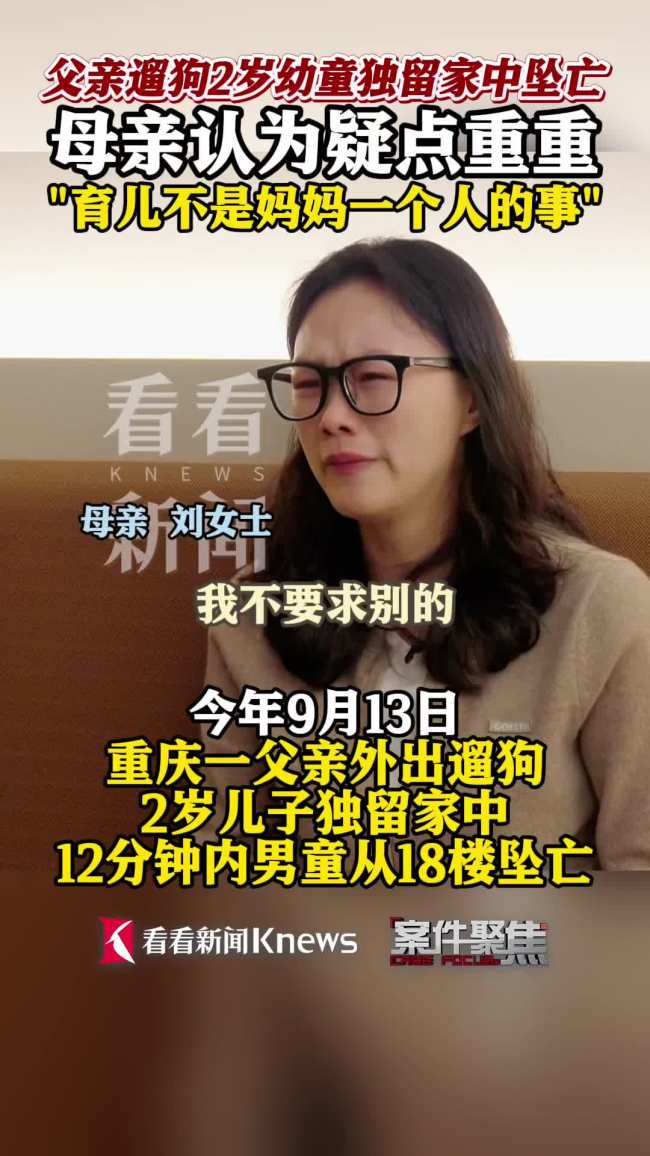 男童坠亡案母亲：孩子从不靠近窗户