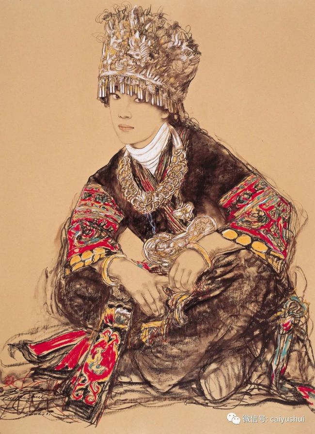 粉雕墨琢 中西合璧,著名画家蔡玉水用线条唱响苗家生命与信念的赞歌