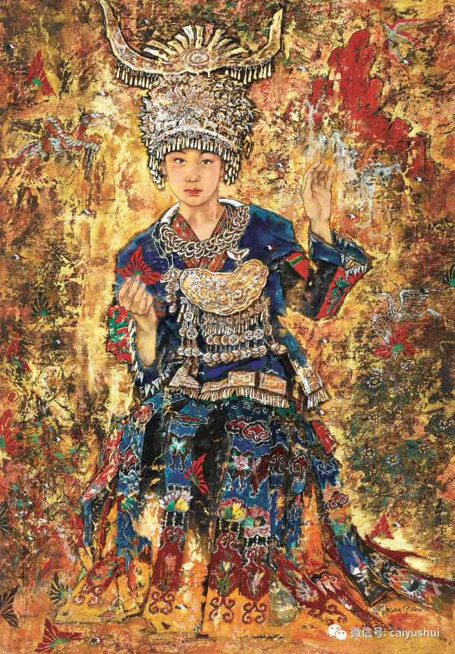 粉雕墨琢 中西合璧,著名画家蔡玉水用线条唱响苗家生命与信念的赞歌