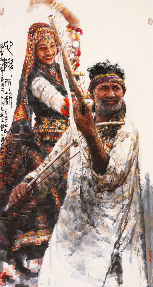 著名画家南海岩参展东方丹青中国当代书画名家学术观摩展