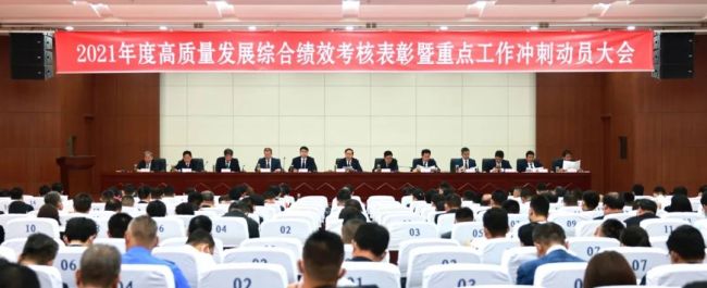 枣庄高新区2021年度高质量发展综合绩效考核表彰暨重点工作冲刺动员大会召开
