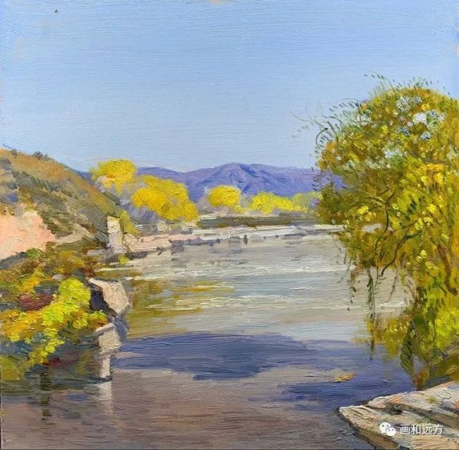 与缤纷色彩为伴著名画家孙立新京郊山村写生留下美好记忆