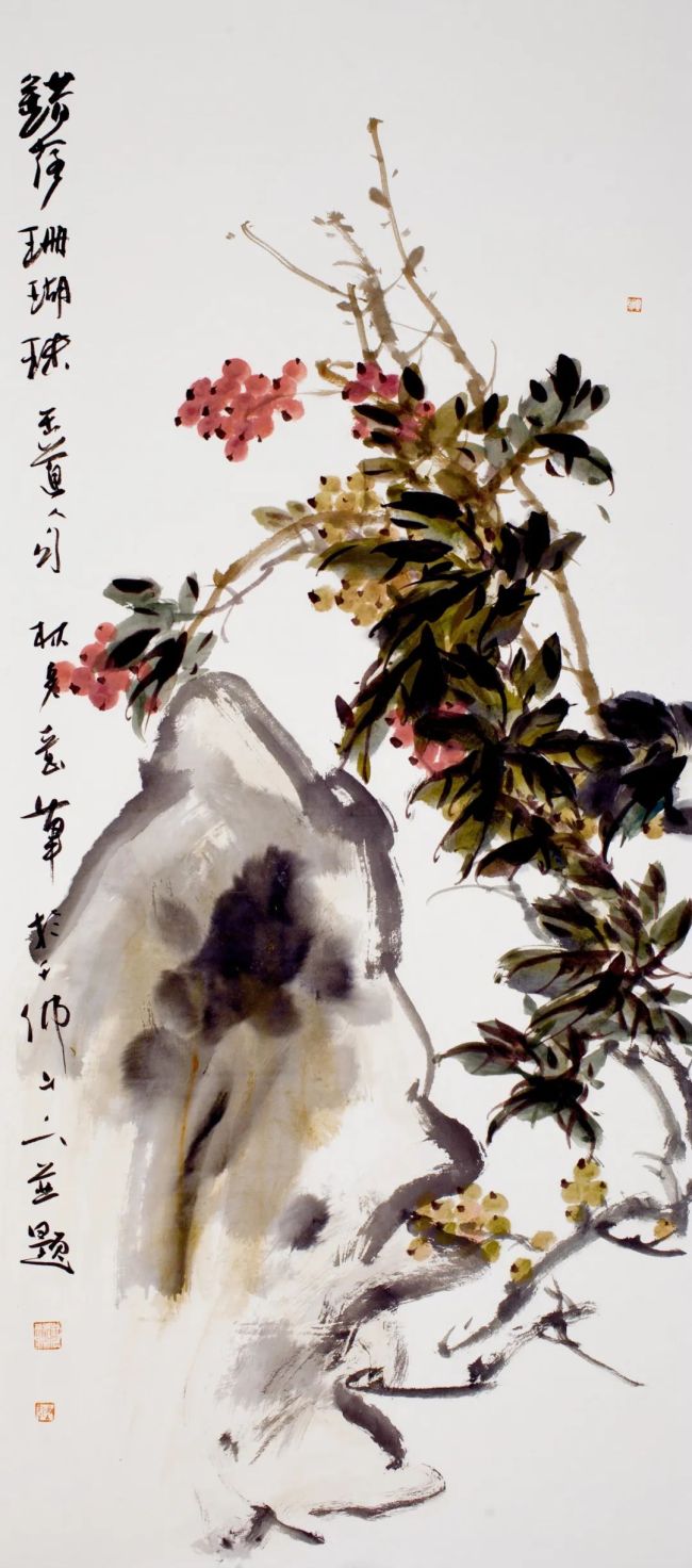 磊落宏阔花木有境品味著名画家林兵的写意花鸟画