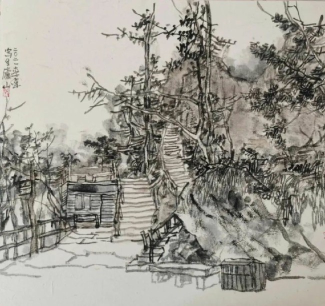 只缘身在此山中——著名画家李伟写生庐山收获颇丰