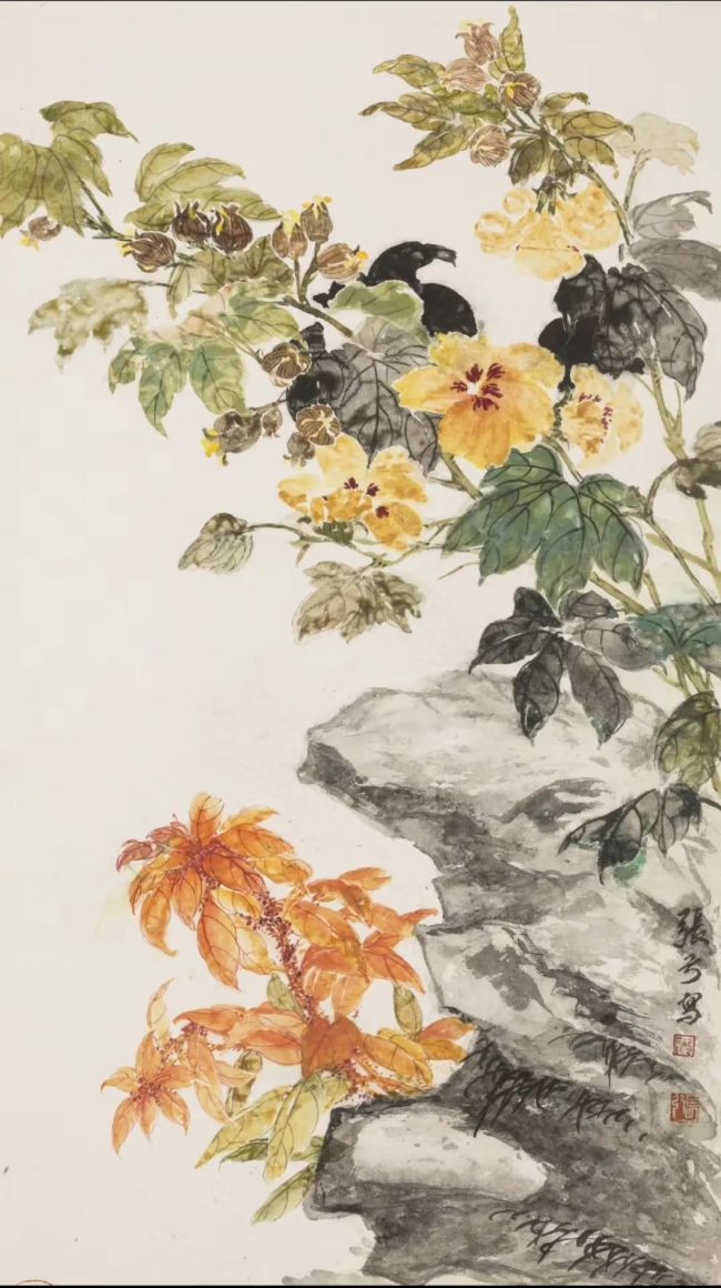 著名画家67张弓应邀参展"丹青颂中华——全国书画名家邀请展"-中华