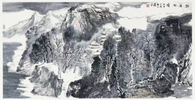 巴山蜀水无限情  　　——与张跃进山水画作品对话　