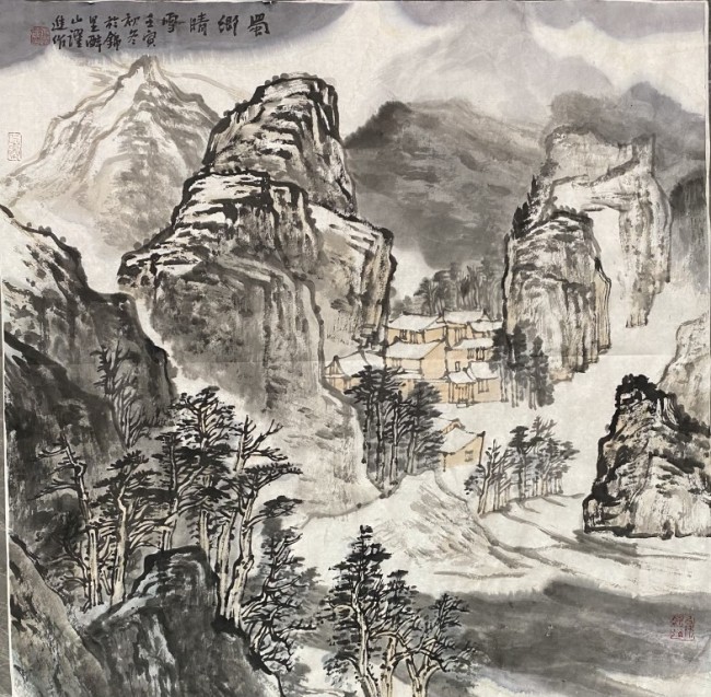 巴山蜀水无限情  　　——与张跃进山水画作品对话　