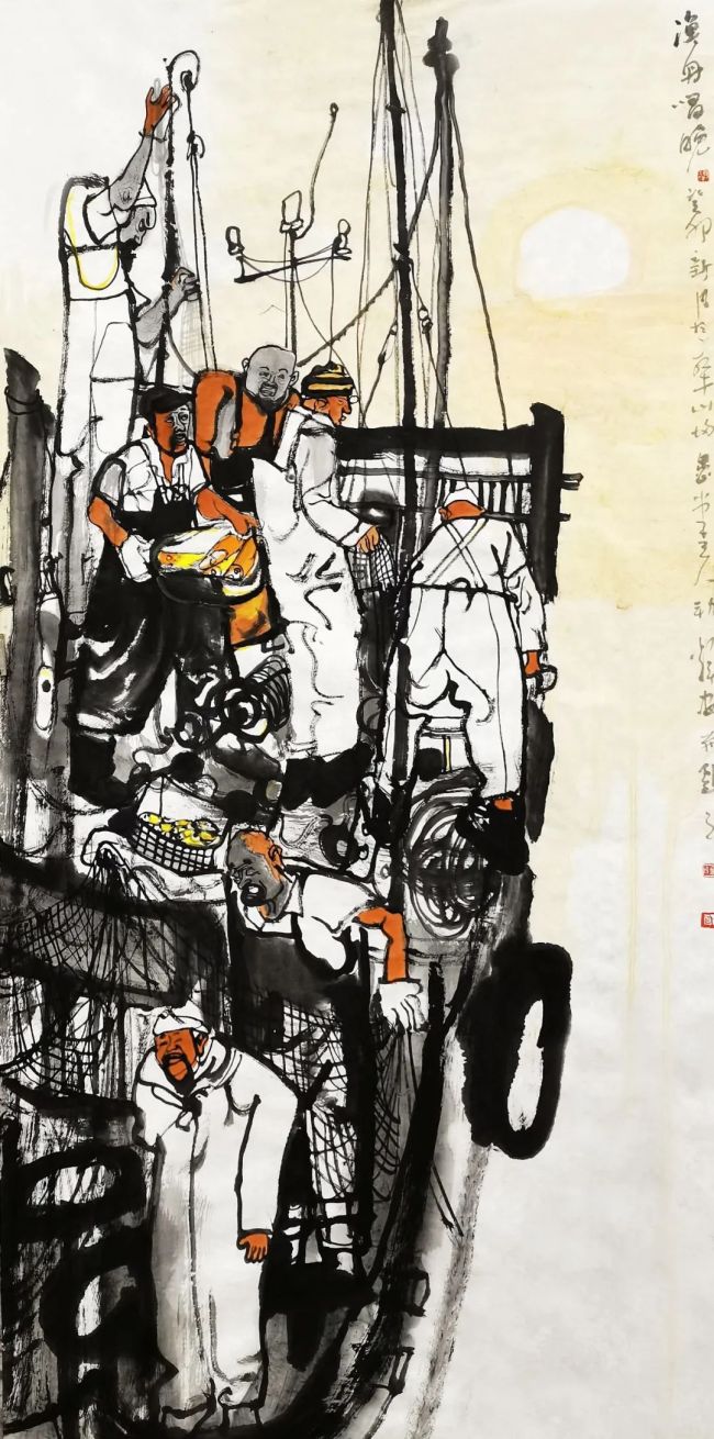 七零后水墨)画家简介何邦辉,1975年9月出生 艺名河蚌,斋号归愚堂,中国