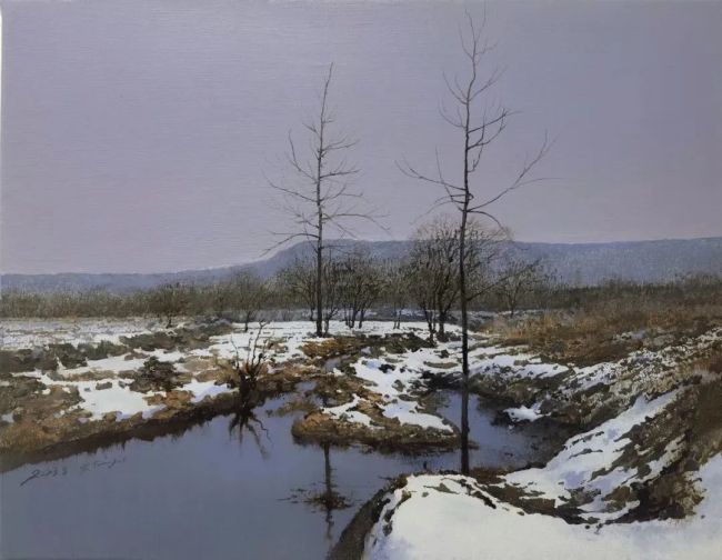 无字的诗无声的歌陆庆龙油画风景中静谧的力量