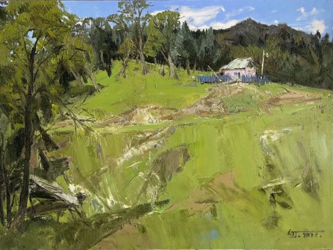 60x80cm《临淄铁路老桥》60x80cm(来源:泉城油画学社)画家简介李佳佳