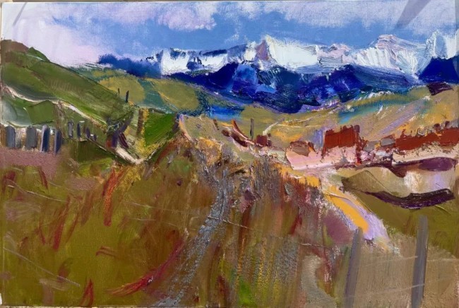 管朴学写生新作丨亦庄亦谐的"乡愁"意象,豪放婉约的审美品格