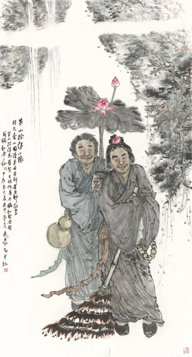 徐惠泉·彩墨人物画| 将人物自然地融入山水之中，构建出内在的精神链接
