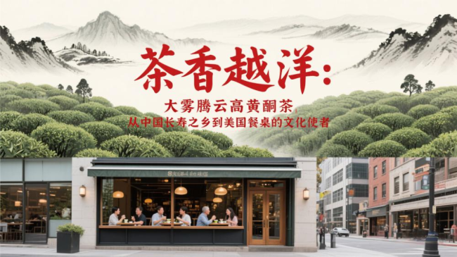 大雾腾云茶44.28%黄酮含量背后：一杯“抗衰茶”如何撬动中餐健康化新叙事？