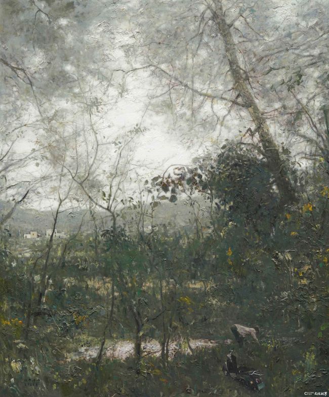 《乡恋》油画180x150㎝  张冬峰作于2024年.JPG