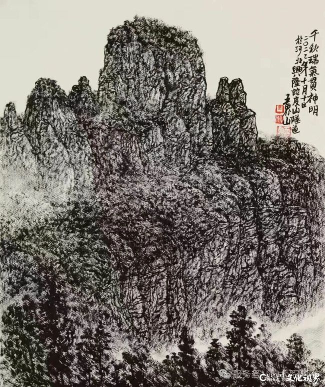 焦墨立骨,文心写意——王界山焦墨艺术的品牌建构与精神内核