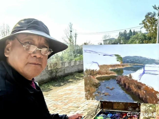 窦鸿·随州油画写生 | 笔耕自然,心栖丘壑