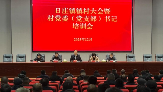 青岛莱西市日庄镇召开2025年四季度镇村大会暨 村党委（党支部）书记培训会