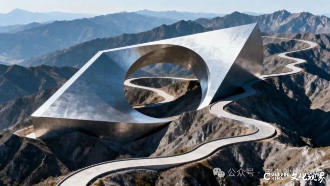 庞渤·地景雕塑系列《脊》丨在群峰之巅“书写”立体注脚