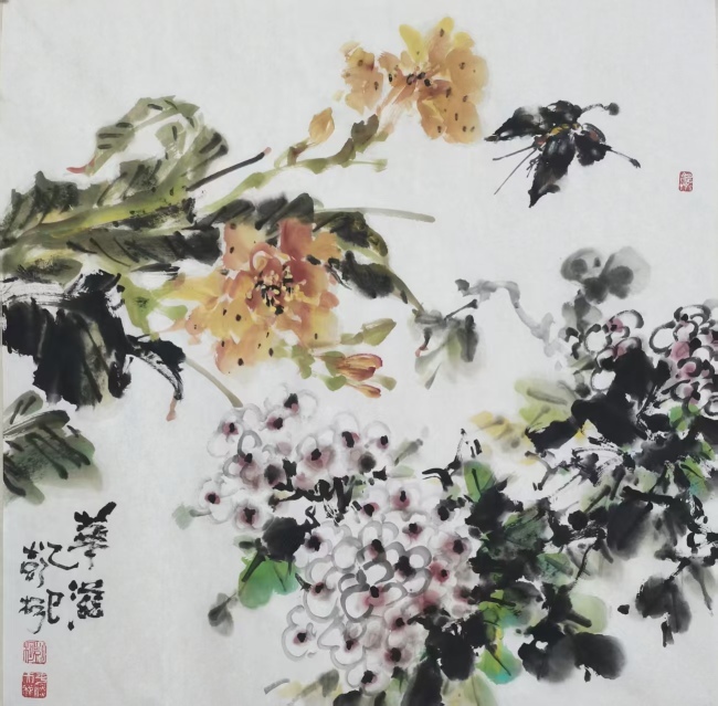 【DeepSeek谈艺】彭柯·花鸟画 | 一花一羽皆成趣，鲜活生动见天真