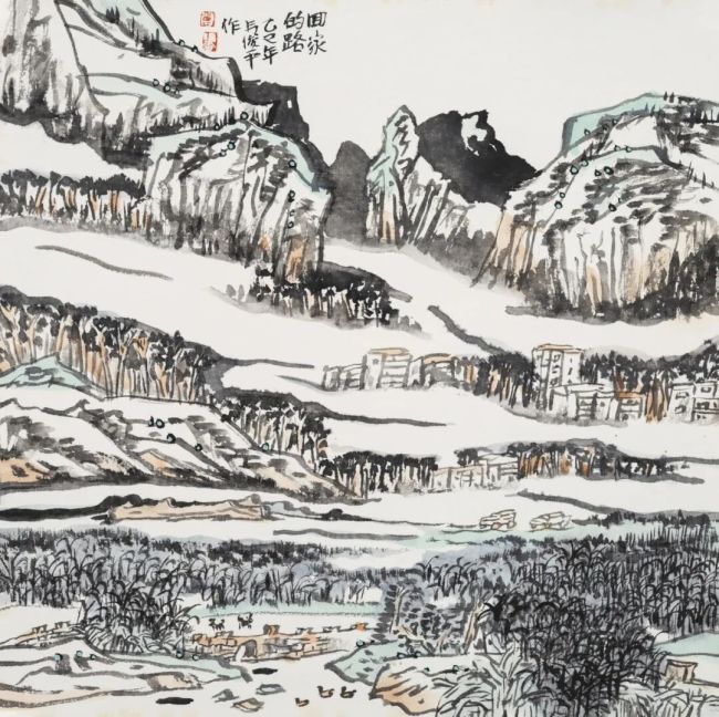 韦俊平“画里乡愁” | 梦中海菜开，笔下故乡来