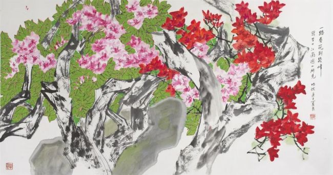 郭怡孮翰墨人生⑧·“花香深处——郭怡孮新作展”纪实（下） | 让传统笔墨在新时代的土壤里吐露新芽