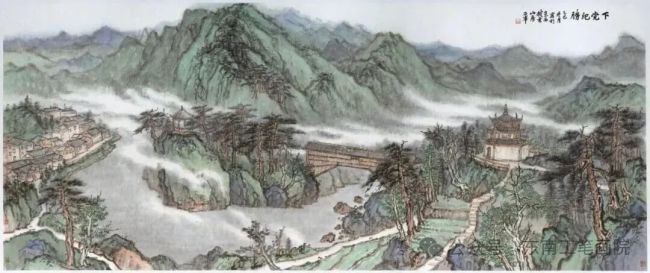 石峰·青绿山水 | 尺幅间铺展出让人沉醉的东方意境，传递对天人合一境界的向往