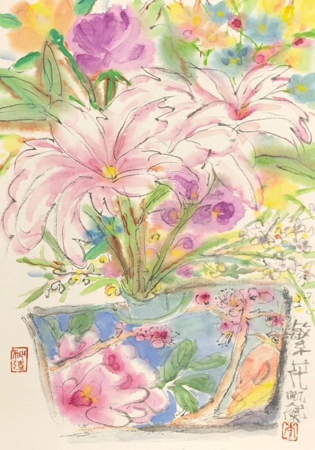 《繁花》 30cmx21cm 纸本设色 2025年.jpg