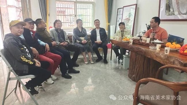 共话海南美术发展——海南省美协开展新春走访慰问活动