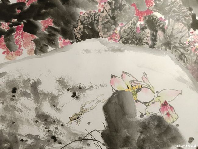 陈永锵先生《芳心不老》花鸟长卷局部12.jpg