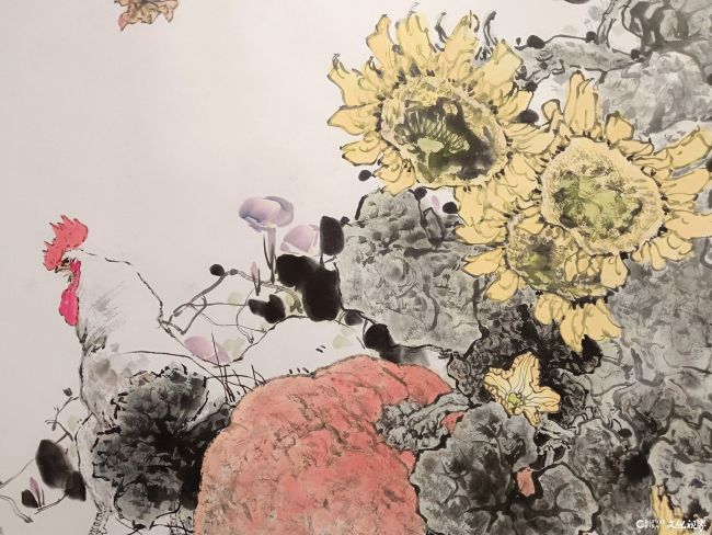 陈永锵先生《芳心不老》花鸟长卷局部18.jpg