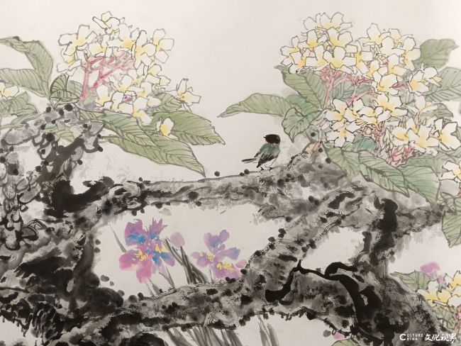 陈永锵先生《芳心不老》花鸟长卷局部7.jpg