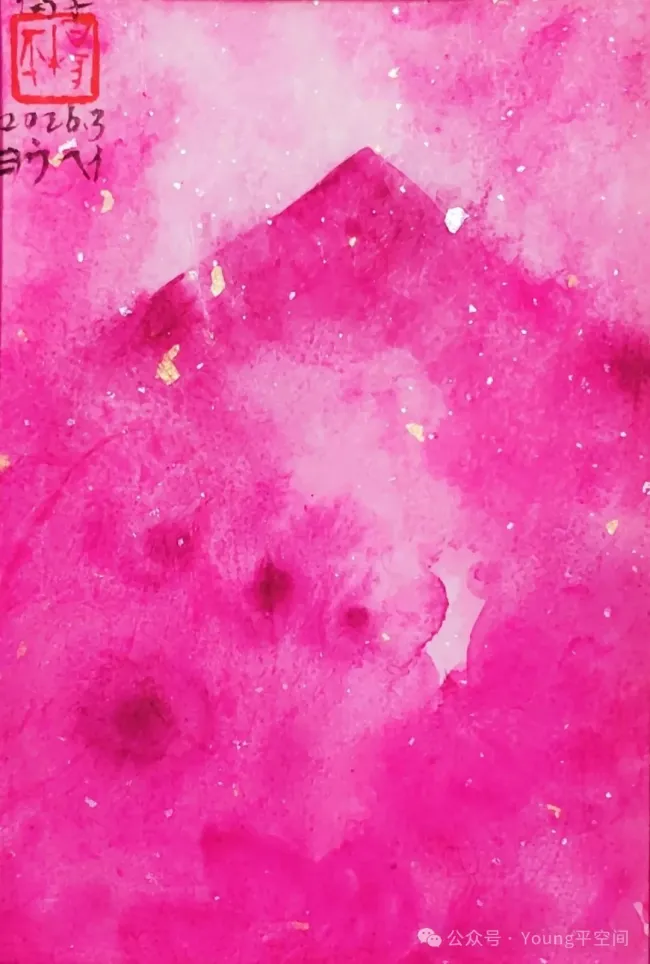 杨平·《富士山的回响》系列丨弃写实循本心，用情绪色彩诠释富士山内在的心灵回响