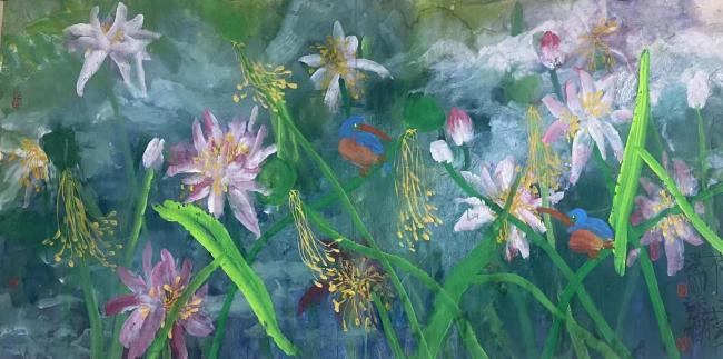 叶烂·大写意花鸟画 | 问花笑谁，听鸟说甚