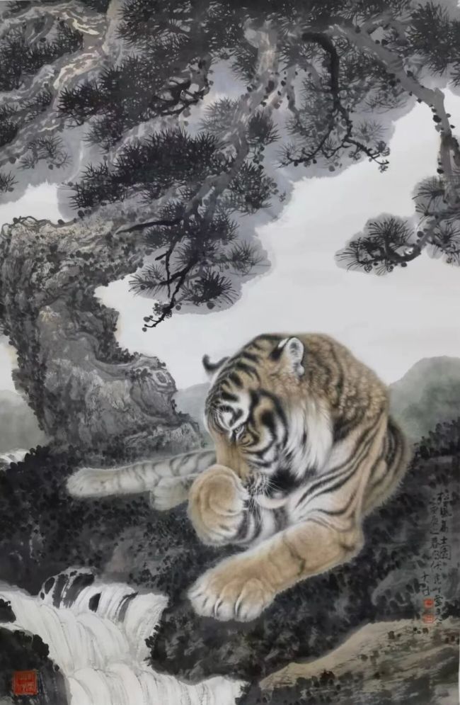 冯大中 | 画虎显仁心，写竹见风骨