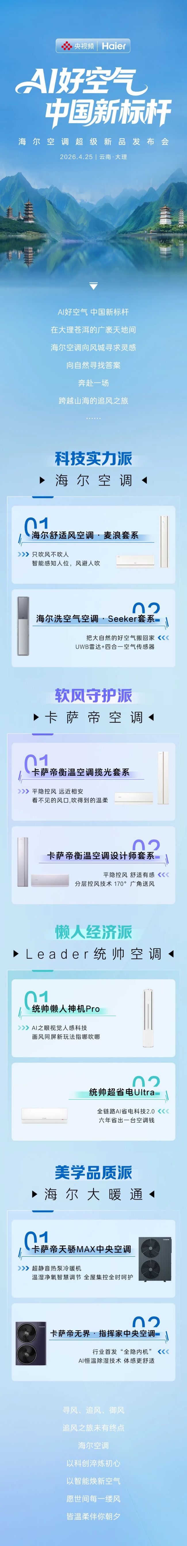 一图看懂海尔空调超级新品发布会